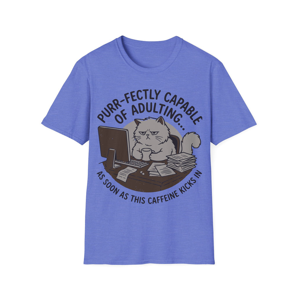 Capable of adulting (sitting at desk) T-Shirt