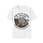 Capable of adulting (sitting at desk) T-Shirt