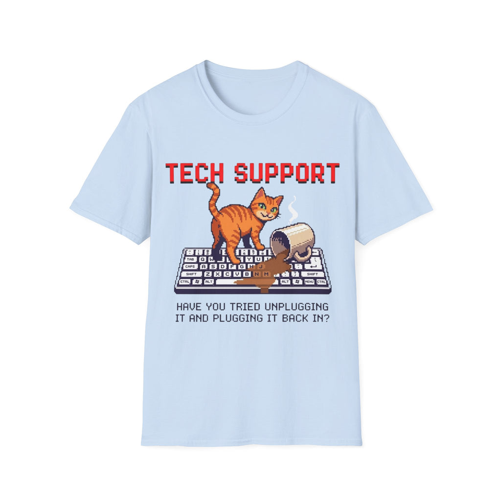 Tech Support (cat & coffee) T-Shirt