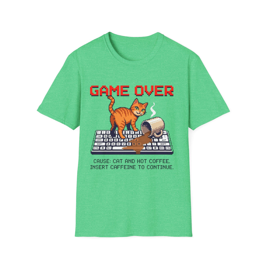 Game Over (cat & coffee) T-Shirt