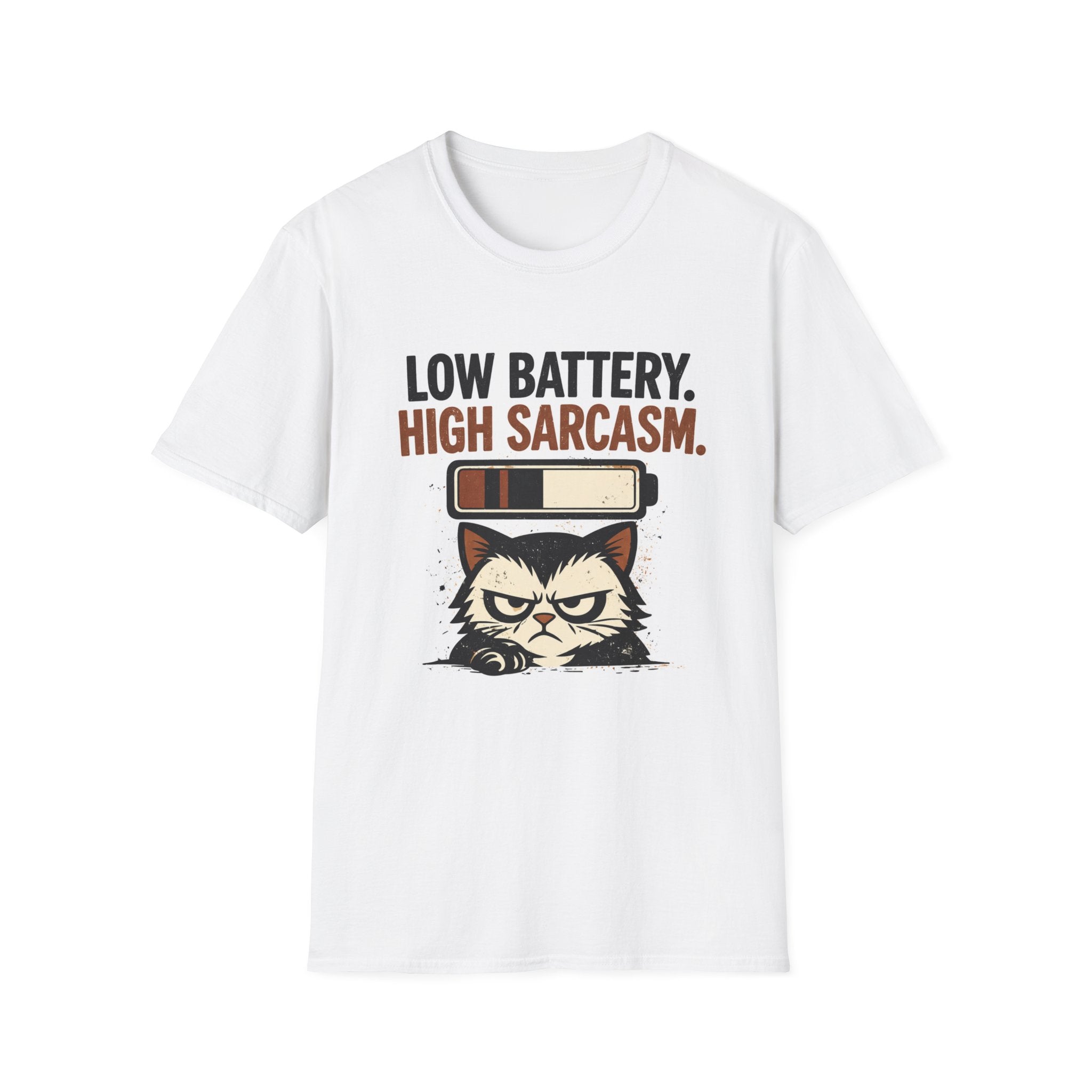Low Battery, High Sarcasm T-Shirt