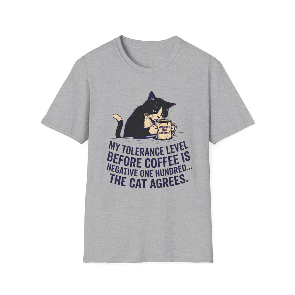 My Tolerance Level Before Coffee is...T-Shirt