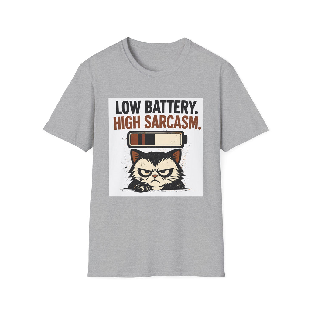 Low Battery, High Sarcasm T-Shirt