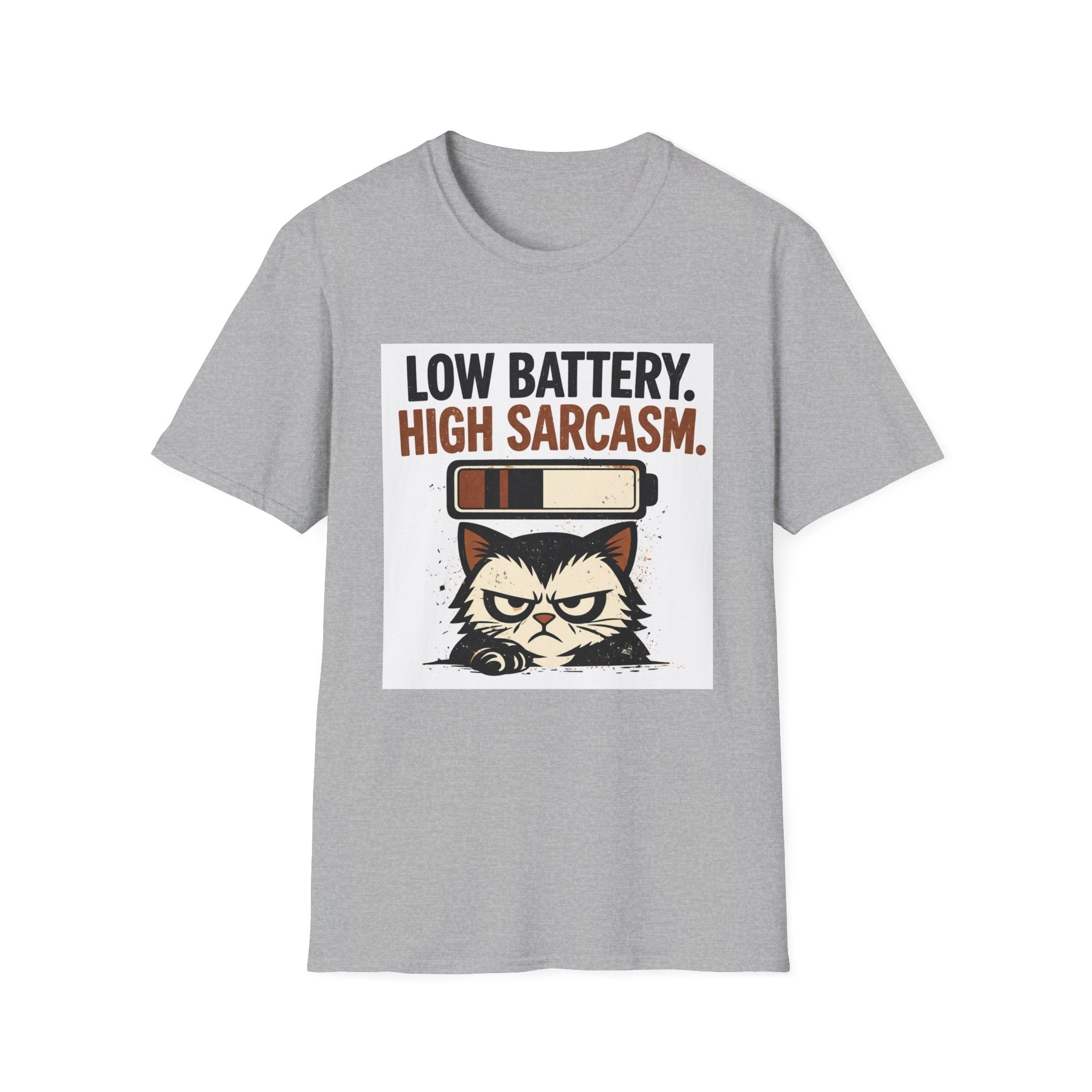 Low Battery, High Sarcasm T-Shirt