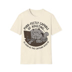 Capable of adulting (sitting at desk) T-Shirt