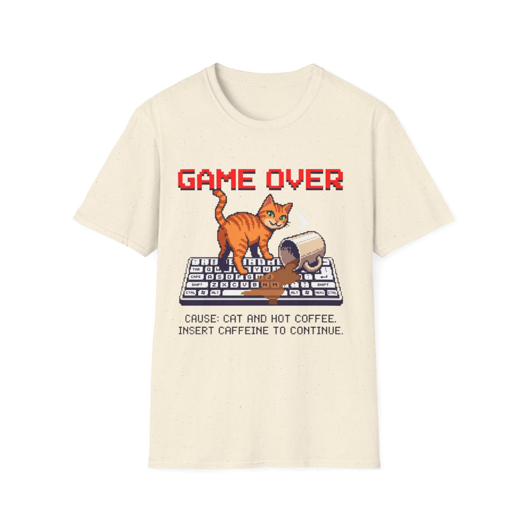 Game Over (cat & coffee) T-Shirt
