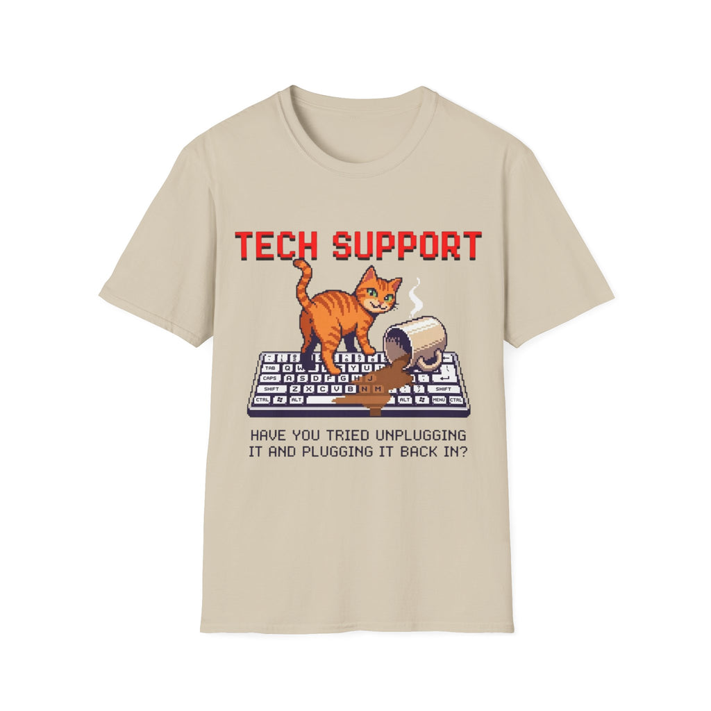 Tech Support (cat & coffee) T-Shirt
