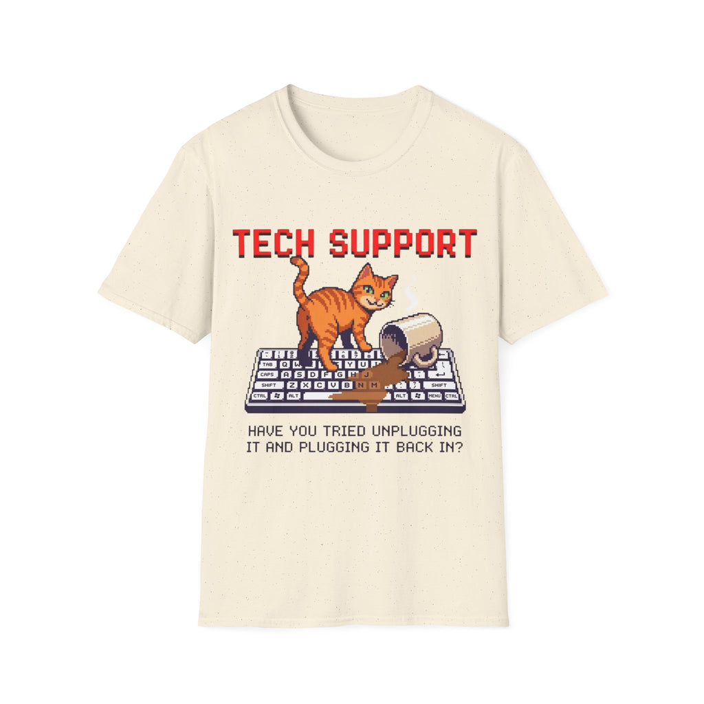 Tech Support (cat & coffee) T-Shirt