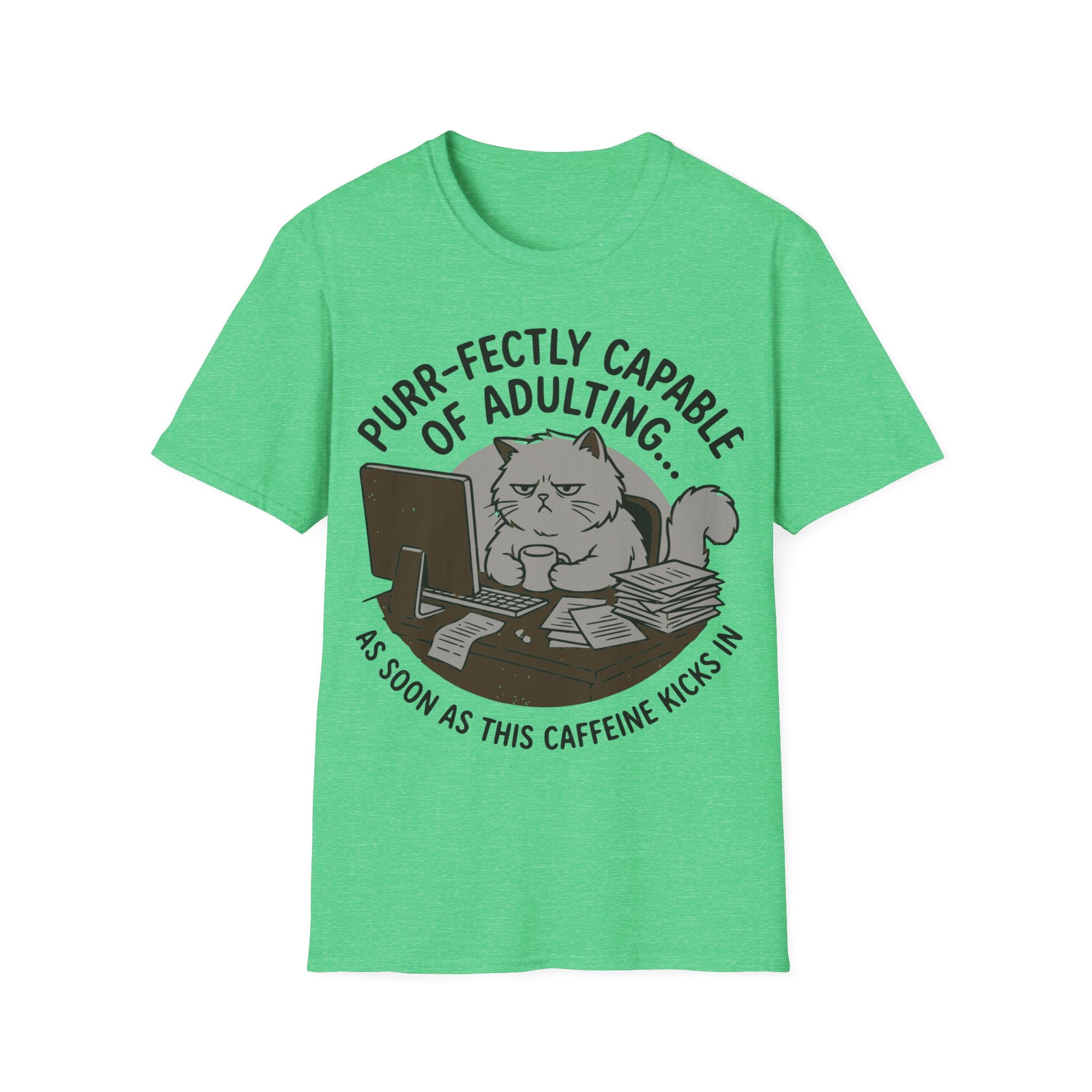 Capable of adulting (sitting at desk) T-Shirt