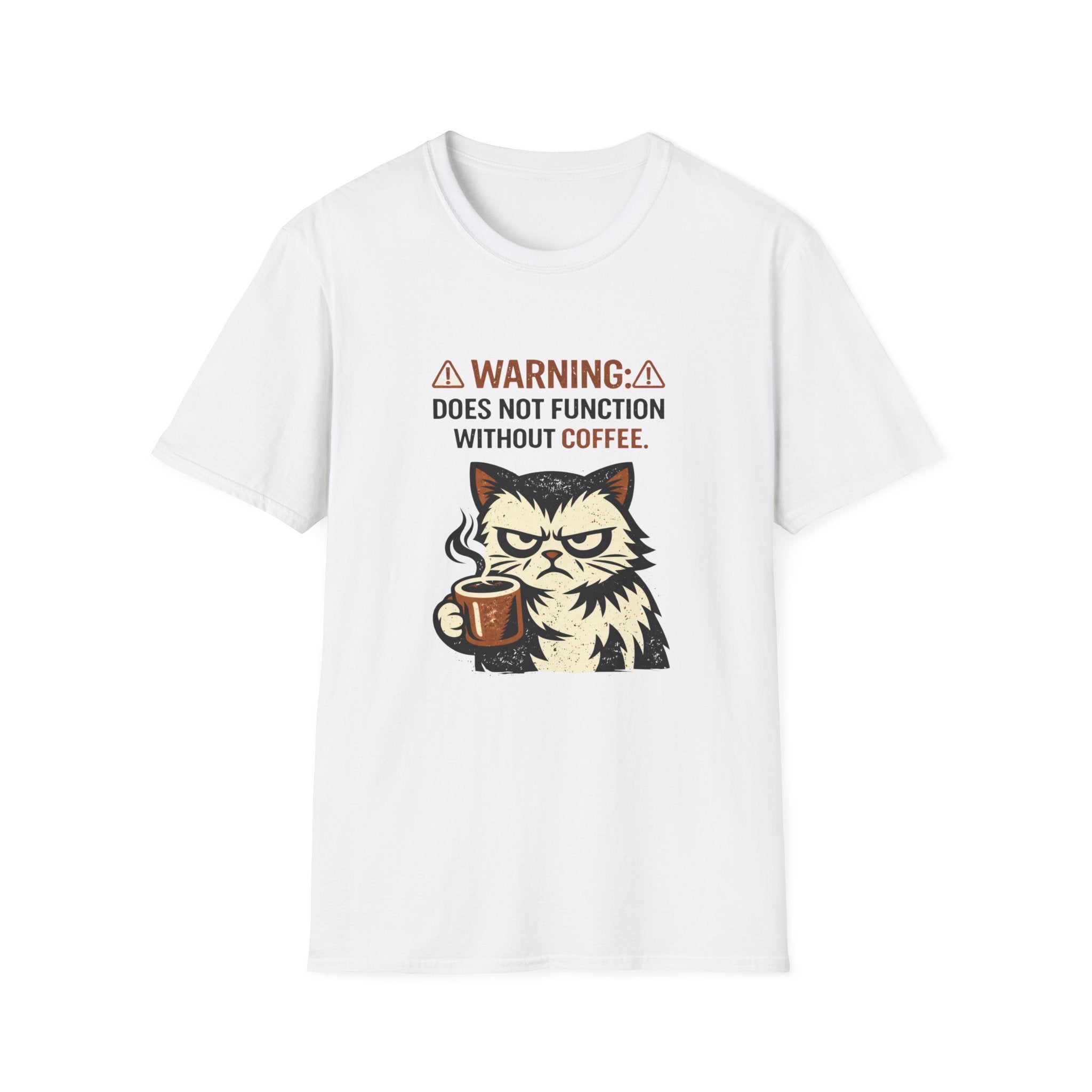 Warning-Does Not Function Without Coffee T-Shirt