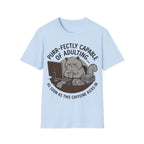 Capable of adulting (sitting at desk) T-Shirt