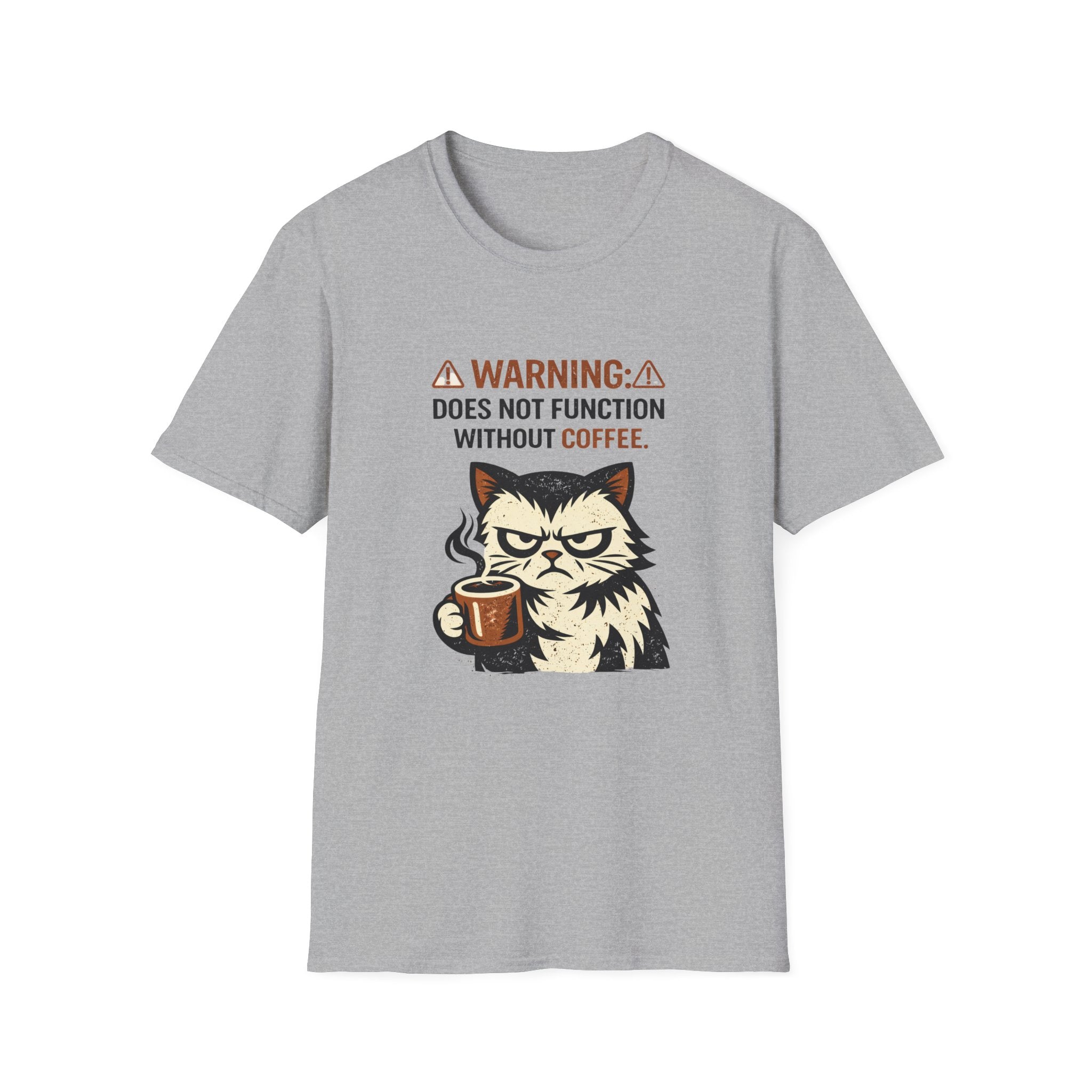 Warning-Does Not Function Without Coffee T-Shirt
