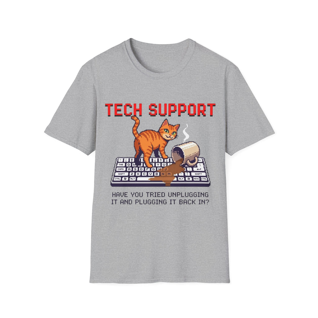 Tech Support (cat & coffee) T-Shirt